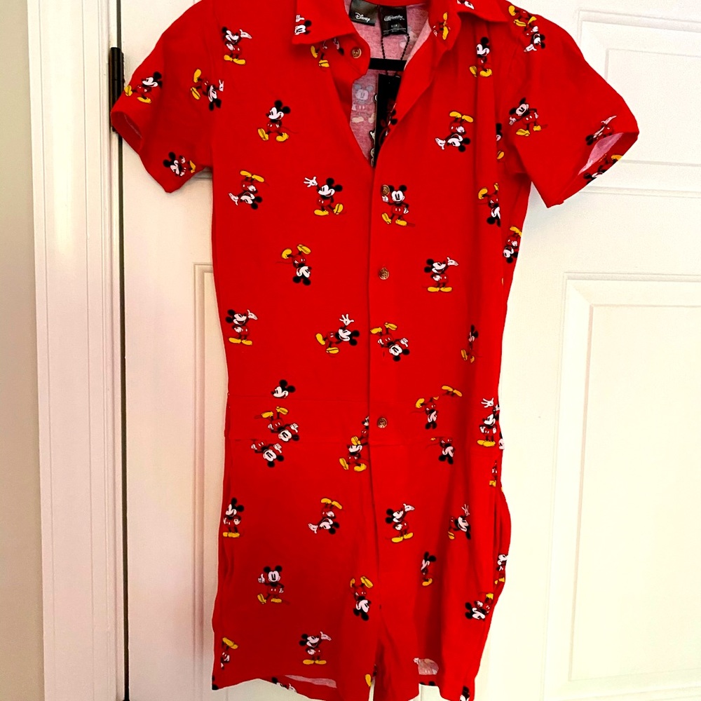Cakeworthy the red Mickey Mouse romper
